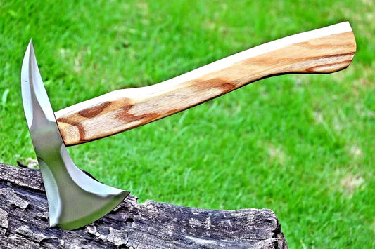 HUNTING KNIVES - Custom Made Tactical Axe Hatchet Tomahawk - Hand Forged High Carbon Steel