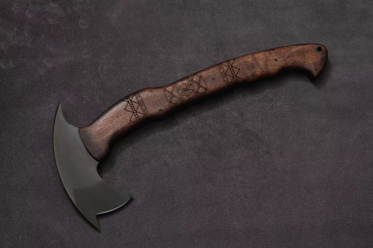 HUNTING KNIVES - Winkler Knives Sayoc RND Full Size Axe w/ Front Spike - Tribal Walnut AUTHENTIC