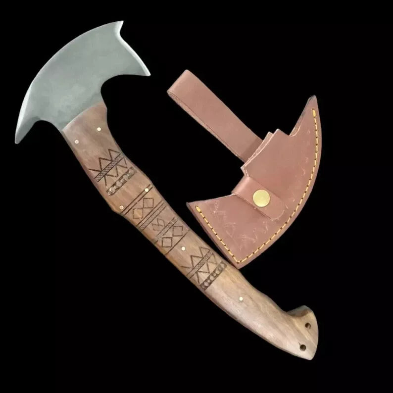 HUNTING KNIVES - Custom Hand Forged Winkler Tomahawk Throwing Axe Hatchet Camping Axe Viking Axe