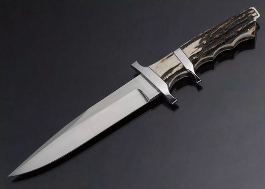 HUNTING KNIVES - Handmade Bob Loveless Knife, Hunting Knife, Custom handmade Knife, Stag Horn
