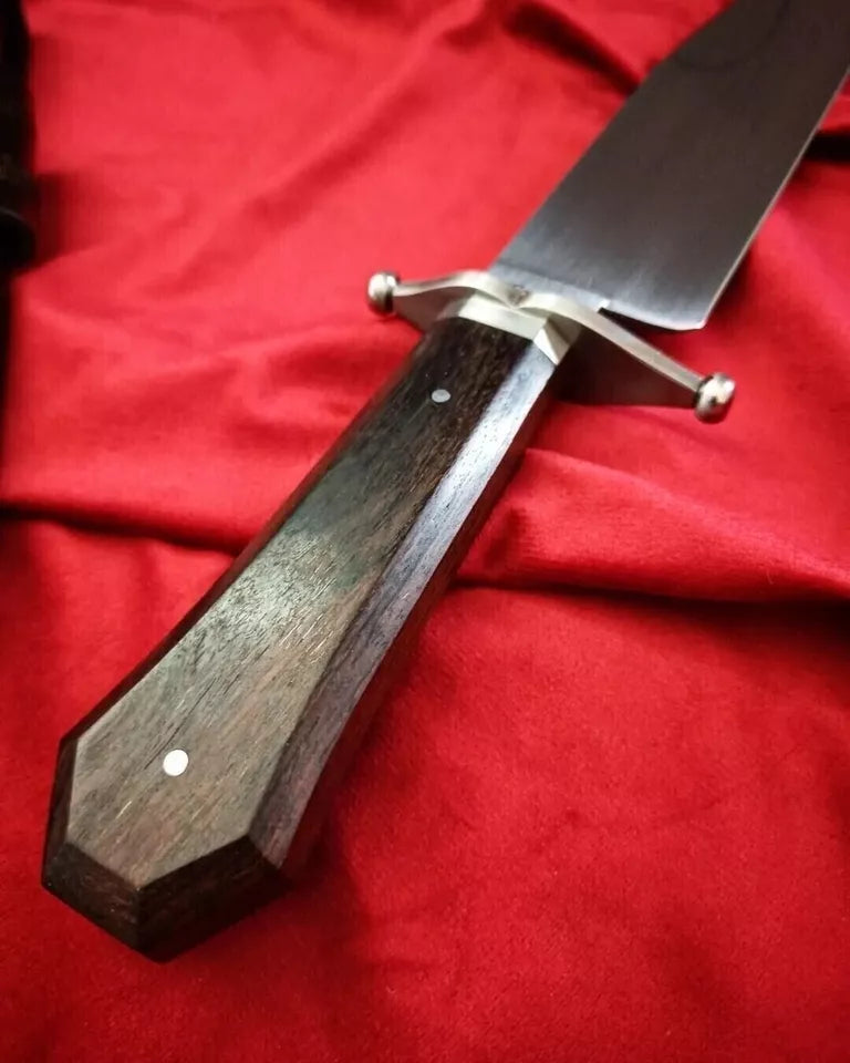 HUNTING KNIVES - Alamo Musso Knife Full Tang Bowie Knife Hunting Knife Tool Steel Survival Knife